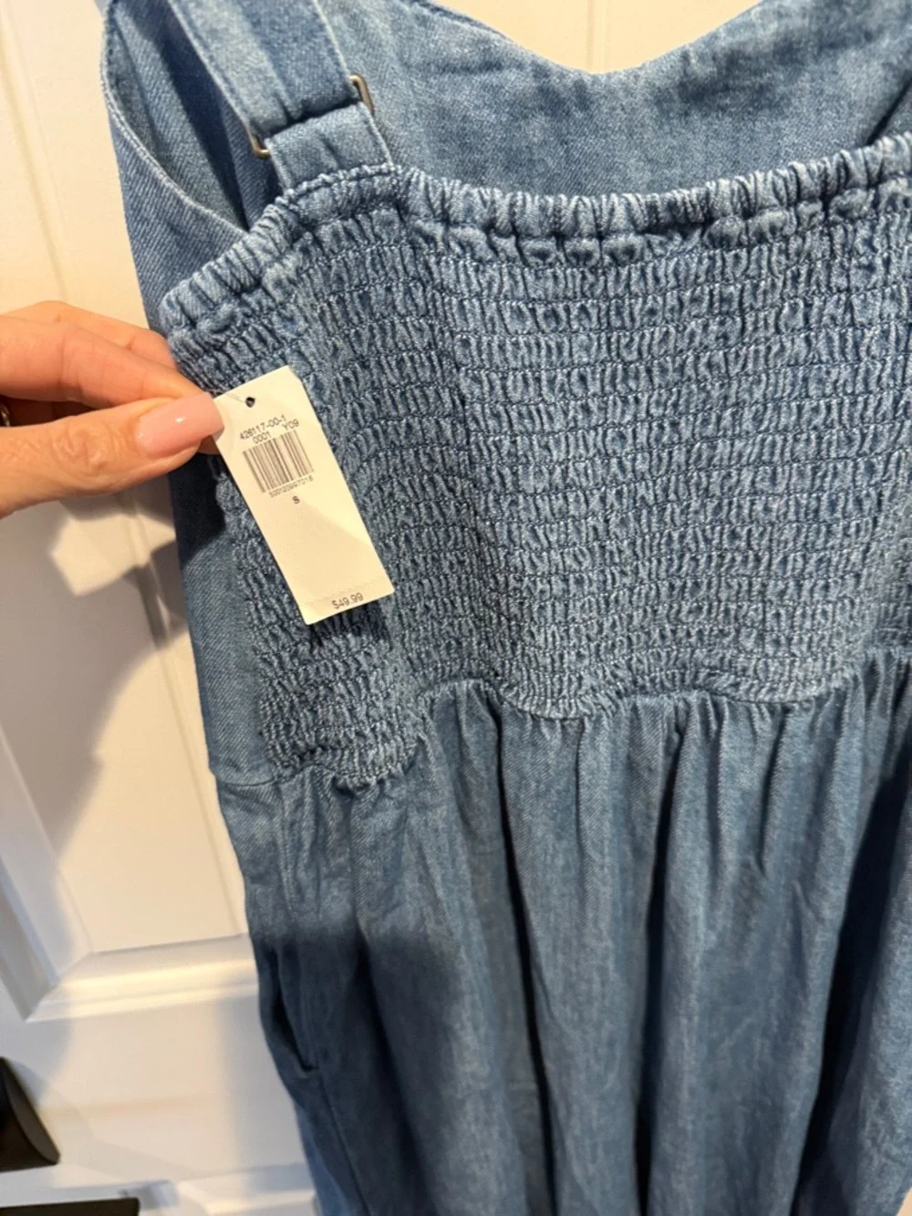 Old Navy Light Blue Denim Jumpsuit - Picture 5 of 5